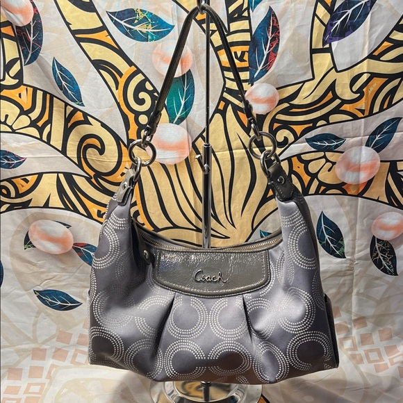 Coach Handbags - Coach Ashley Dotted Op Art Convertible Hobo Bag - F20031